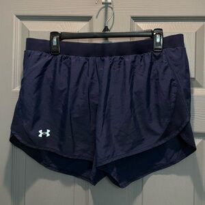 Under Armour Navy Blue Women's Athletic Shorts